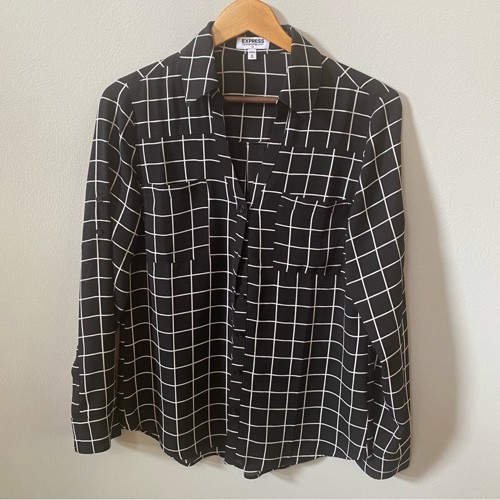 Express women’s button down blouse, size medium